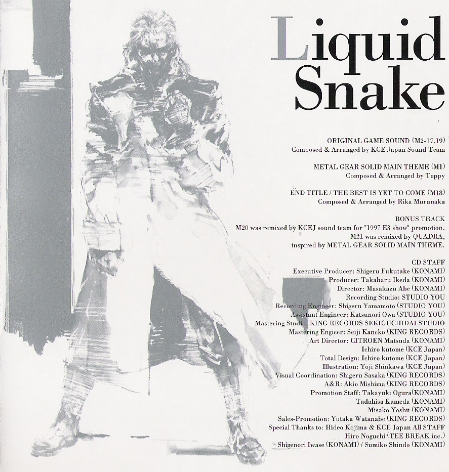 ゲーム音楽 KONAMI - KONAMI l gear solid Soundtrack Metal Gear Solid Vinyl Soundtrack - Fangamer